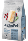 AlphaPet Superpremium MONOPROTEIN / Сухой полнорационный корм из белой рыбы для взрослых кошек 10275 - фото 474